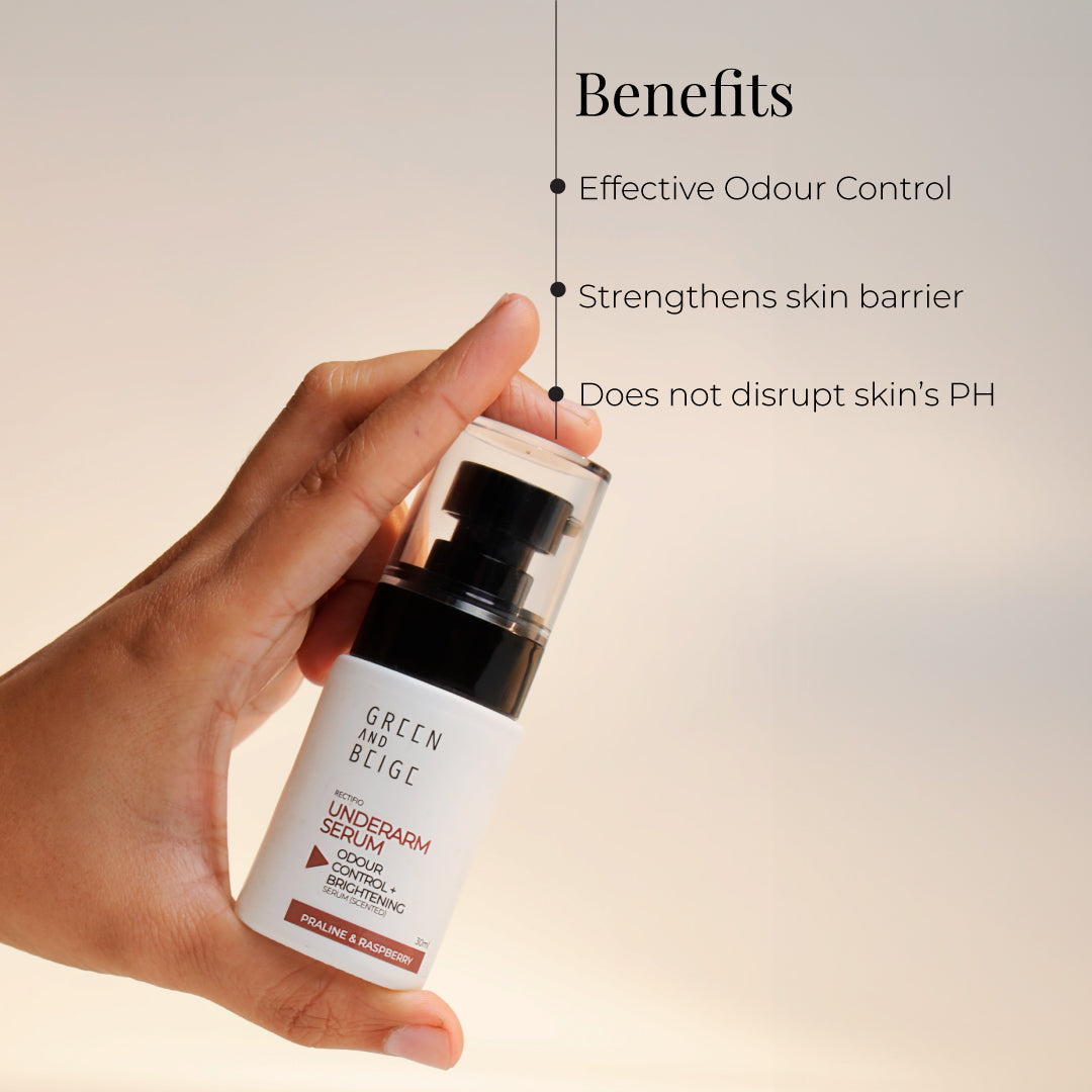 The upgraded RECTIFIO Underarm Serum Odour control + Brightening - Up to 72 Hours odour control with next gen SymDeo® and Penta Ceramide complex